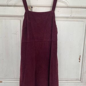 Burgundy Corduroy Dress